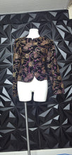 Load image into Gallery viewer, Norton Mcnaughton gold embroidered blazer             sz 16
