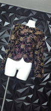 Load image into Gallery viewer, Norton Mcnaughton gold embroidered blazer             sz 16
