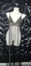 Load image into Gallery viewer, Fashion nova sequin fronge bralette              sz xlrg (34/36 c cup)
