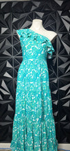Load image into Gallery viewer, Cabana life 1 arm ruffled baby doll dress            sz sm-med
