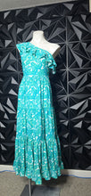 Load image into Gallery viewer, Cabana life 1 arm ruffled baby doll dress            sz sm-med
