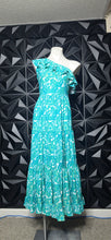 Load image into Gallery viewer, Cabana life 1 arm ruffled baby doll dress            sz sm-med
