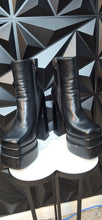 Load image into Gallery viewer, Wet kiss ess platform chunky heels               sz 7 Disclaimer: some scratches (pictured)
