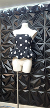 Load image into Gallery viewer, Blenca polka dot bubble strapless top         sz xl

