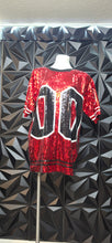 Load image into Gallery viewer, Red 00 sequin top               sz untagged, large fit
