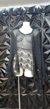 Load image into Gallery viewer, Sheer lace poncho top          one size
