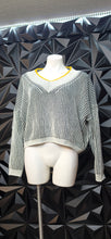 Load image into Gallery viewer, Shein stripe sweater         sz med-lrg
