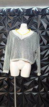 Load image into Gallery viewer, Shein stripe sweater         sz med-lrg
