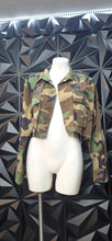 Load image into Gallery viewer, Swank o posh Cropped camo jacket
