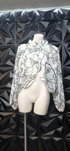 Load image into Gallery viewer, New Ashley Stewart sheer  crop face top                sz 18/20
