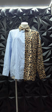 Load image into Gallery viewer, Shein mix print blouse            sz lrg-xl
