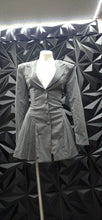 Load image into Gallery viewer, Gray pleated blazer dress              sz medium
