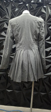 Load image into Gallery viewer, Gray pleated blazer dress              sz medium
