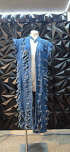 Load image into Gallery viewer, Long denim distressed duster              sz lrg-2x
