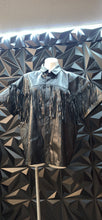 Load image into Gallery viewer, Boohoo man faux leather fringe top              sz xl
