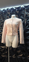 Load image into Gallery viewer, Zara pink and white petite blazer             sz medium
