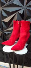 Load image into Gallery viewer, Red ankle booties  Size 41=10
