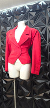 Load image into Gallery viewer, Unbranded red petite blazer              sz 6/8
