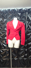 Load image into Gallery viewer, Unbranded red petite blazer              sz 6/8
