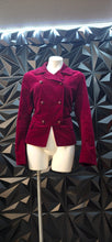 Load image into Gallery viewer, Talbots cranberry double breast blazer            sz untagged, Bets fitting sz 14
