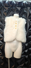 Load image into Gallery viewer, White fur vest           sz large 10/12
