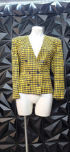 Load image into Gallery viewer, Evan Picone printed double breast blazer            sz 12
