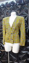 Load image into Gallery viewer, Evan Picone printed double breast blazer            sz 12
