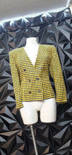 Load image into Gallery viewer, Evan Picone printed double breast blazer            sz 12
