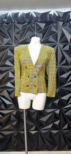 Load image into Gallery viewer, Evan Picone printed double breast blazer            sz 12
