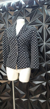 Load image into Gallery viewer, Kasper polka dot blazer           sz 10p
