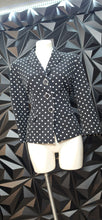 Load image into Gallery viewer, Kasper polka dot blazer           sz 10p
