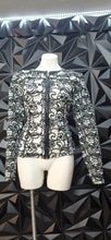 Load image into Gallery viewer, INC netted blazer top            sz large (10-12)
