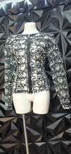 Load image into Gallery viewer, INC netted blazer top            sz large (10-12)
