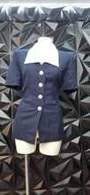 Load image into Gallery viewer, Kasper polka dot blazer             sz 8p
