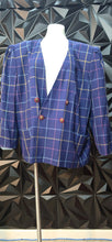 Load image into Gallery viewer, En Avence plaid print blazer           sz untagged, Best fitting sz 18/20 (see measurementsz)
