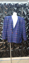 Load image into Gallery viewer, En Avence plaid print blazer           sz untagged, Best fitting sz 18/20 (see measurementsz)
