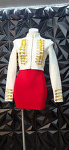 Load image into Gallery viewer, 2 piece set Fashion nova bandage top/bandage skirt           sz small fitting
