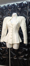 Load image into Gallery viewer, Cache white blazer                  sz 4
