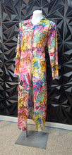 Load image into Gallery viewer, Ashley Stewart sheer graffiti duster                 sz 18/20
