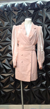 Load image into Gallery viewer, Pink blazer dress               sz large, best fit sz medium
