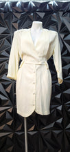 Load image into Gallery viewer, Studio I vintage cream dress                sz 10, best fit sz 8(see measurements)
