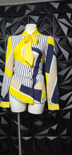 Load image into Gallery viewer, Fashion Nova stripe blouse            sz large, best fit sz medium
