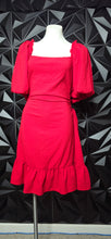 Load image into Gallery viewer, Shein curve Red off the shoulder dress            sz 4xl (16-18 fit)
