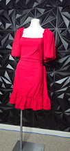 Load image into Gallery viewer, Shein curve Red off the shoulder dress            sz 4xl (16-18 fit)
