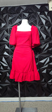 Load image into Gallery viewer, Shein curve Red off the shoulder dress            sz 4xl (16-18 fit)
