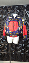 Load image into Gallery viewer, Chain print bomber jacket                sz untagged, best fitting sz large
