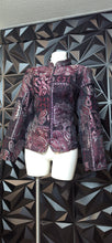 Load image into Gallery viewer, Christopher Banks burgundy and silver blazer               sz large,10
