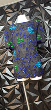 Load image into Gallery viewer, Candlelight Champagne vintage beaded and sequin top         sz 18, best fit sz 16

