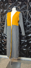 Load image into Gallery viewer, Shein curve houndstooth open front duster          sz 0xl
