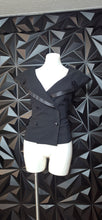 Load image into Gallery viewer, Black double breast vest                  sz
